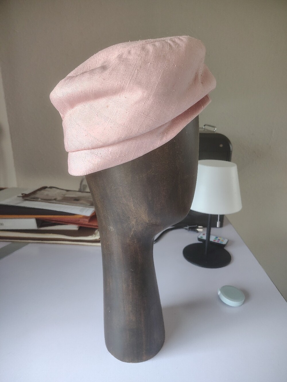 Classic Pink Women's Beret Hat Jackie Kennedy 1950's